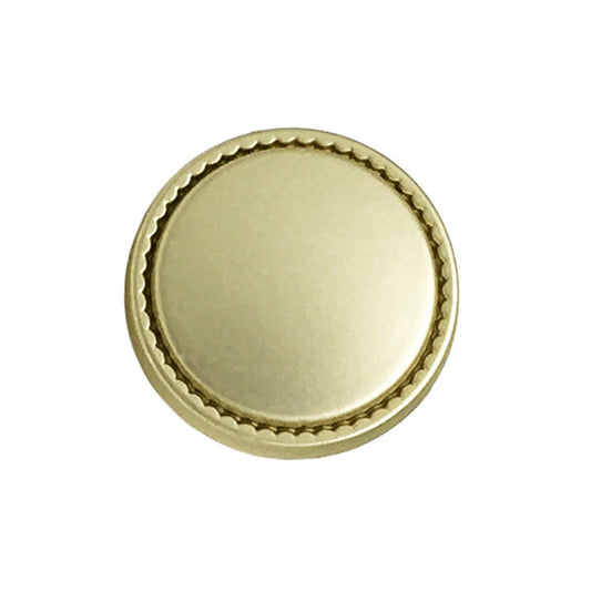 18/20/23mm gezackte Kante matte Gold Silber runde Metallknöpfe für Mäntel 20 Stück