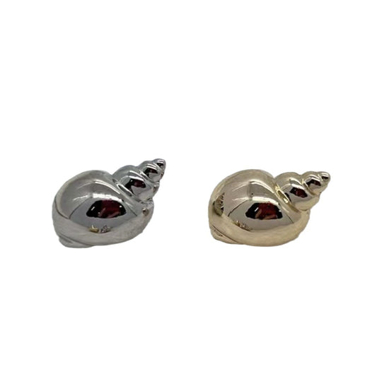 Pulsanti in lega di conchiglia 3D lucidi oro argento con altezze elevate da 12/16/18/21mm 50 pezzi