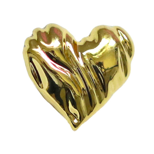 12mm Vintage Small Heart-Shaped Metal Buttons for Shirt Cufflinks 30pcs