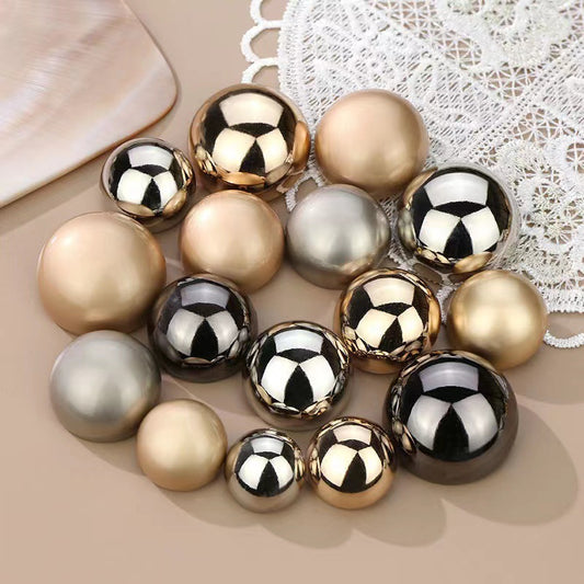 9mm-28mm Golden Silver Metal Mushroom Buttons with Glossy Matte Finishes