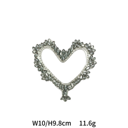 Hollow Heart Diamond Marquise Håndbrodert Akryl Applikasjon 5 Pakke