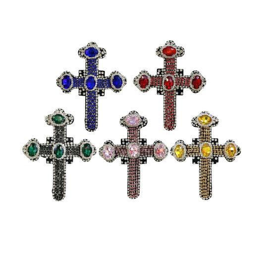 Handgemaakte Beaded Cross Stitch Patches voor DIY 5 Pack