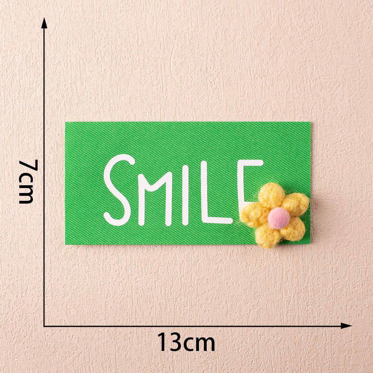 Distintivo de Tecido Colorido 'SMILE' com Flores para Vestuário e Chapéus 10PCS de 13cm