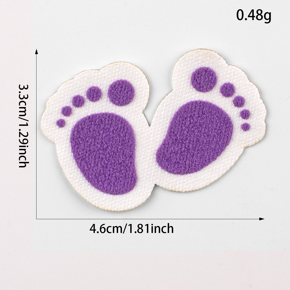 3M Autocolantes 3D Hi Baby Footprint Alfabeto para Crianças 18PCS