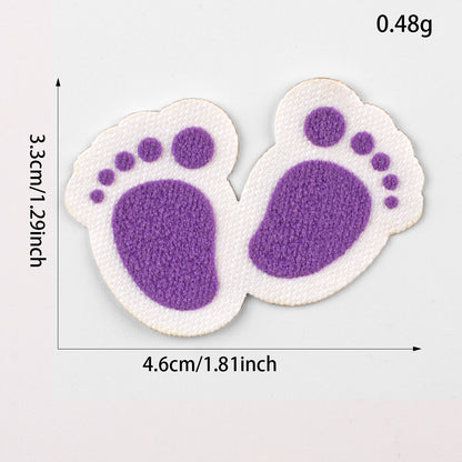 Parches 3D de Letras de Huellas de Bebé Hi Baby Autoadhesivos 3M para Niños 18PCS