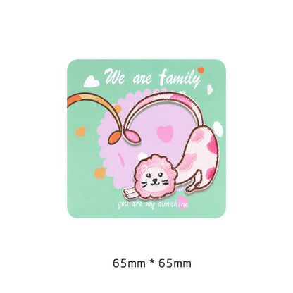 Selvheftende Plysj Løve Broderi Patches 6PK