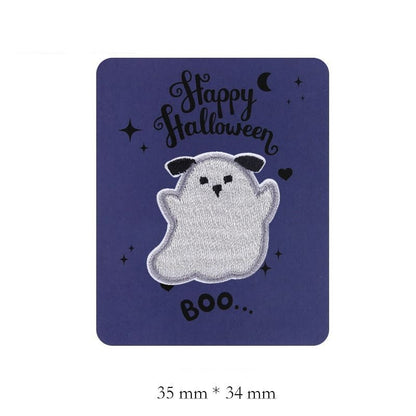 Patches brodés fantômes d'Halloween auto-adhésifs 8 pièces