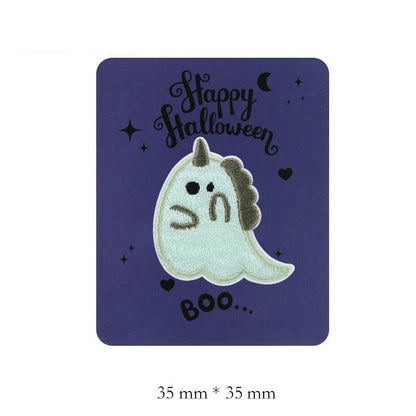 Patches brodés fantômes d'Halloween auto-adhésifs 8 pièces