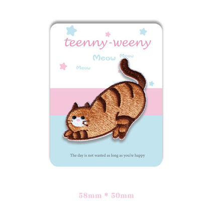 Dopamine Kitten Patches Bordados Auto-Adesivos 5 Pack