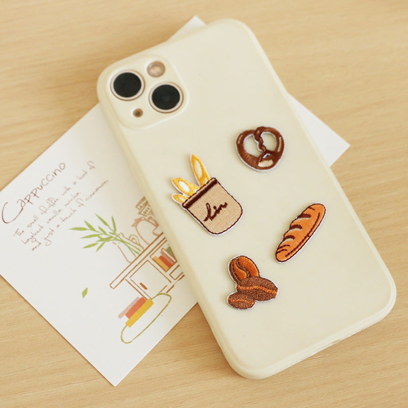 Mini Baking-Themed Embroidered Patches for Phone Case 12 Pack