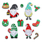 Patches Decorativos Bordados Auto-Adesivos Festivos de Feliz Natal 11 Pacote