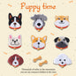 Paquete de 10 parches de perro Adorable Autoadhesivos Puppy Time