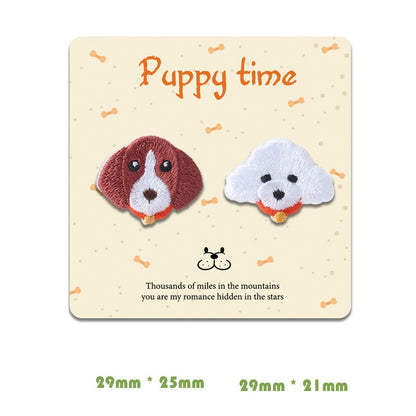 Paquete de 10 parches de perro Adorable Autoadhesivos Puppy Time