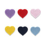 15 Colores Corazón de Amor Parche Bordado Autoadhesivo 30 Paquete (Pequeño + Grande)