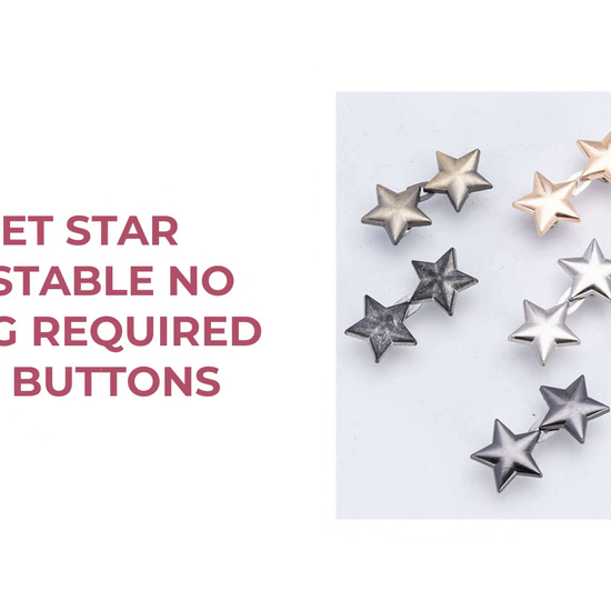 12 Set Star Adjustable No Sewing Required Stud Buttons by@Outfy